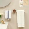 Bathroom Towel Bar Towel Holder 304 Stainless Steel Beech Single Wood Rack  Artistic Towel Hanger Wall Mounted Shelf