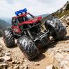 2.4g Remote Control Off-Road Alloy Car with Shock Absorbers, Climbing Fast Car with Music, Lights, and Spray, Children's Electric Rc T