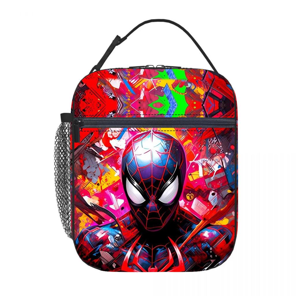 New Spider-Man Portable Lunch Bag Thickened Oxford Cloth Ice Bag Lunch Box Meal Bag