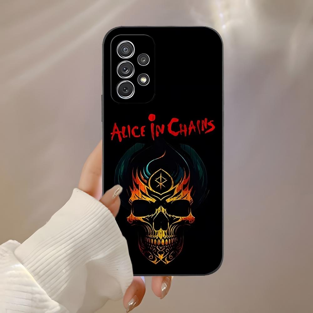 

Retro Music Alice In Chains Phone Case for Samsung S23 Ultra S24 S22 S20 Fe S21 Plus Galaxy A54 A34 A24 A53 Note 20 Back Cover samsung s23plus
