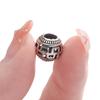 5pcs Multiple Styles Alloy Hollow Loose Bead Big Hole Spacer Beads for Bracelet Necklace Keychain Jewelry Making Accessories