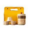 Portable tea set, go out carrying bag, one person drinking alone, travel express cup camping, single person outdoor tea making accompanying pot