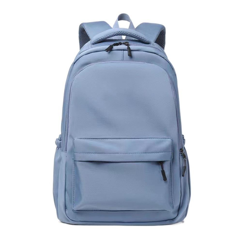 Solid Color Students School Bag Nylon Teenagers Shoulder Bag Fashion Preppy Style Backpack  School