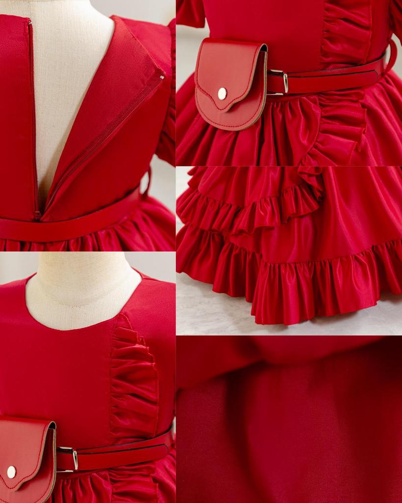 Stylish Princess Dress for Girls - Christmas & Birthday Satin Gown