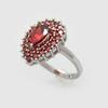 Lindon Classic Copper Alloy Zircon Ring Ladies Jewelry Wedding Promise Party Gift