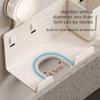 Carbon Steel Suction Cup Hair Dryer Holder No-Drill Large Capacity Hair Dryer Storage Rack Wall Mounted Space Saving