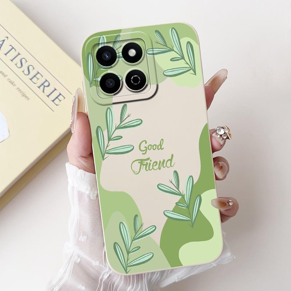 For Honor X7c 4G Case ALT-LX2 Shockproof Cover Sweet Girls Love Heart Soft Liquid Silicone Phone Cases For Honor 200 Smart Coque
