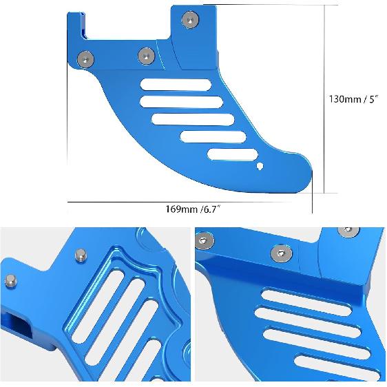 NICECNC Blue Rear Brake Disc Shield Protector Compatible with Husaberg TE/FE 250-570 Allshippage 2009-2014 See Fitment