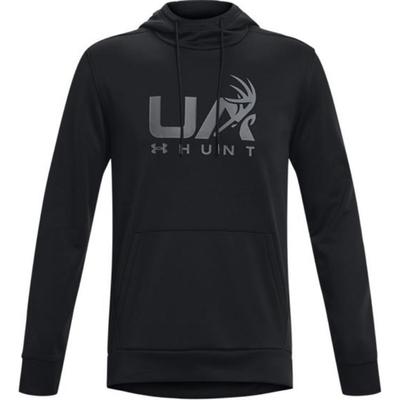 Letter Print Fleece Hunting Hoodie Men Hoodies Black 1375114-001