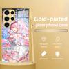 Phone Case For Samsung S26 S25 S24 S23 S22 S21 Plus Ultra Note20 Electroplated glass Phone Case Wuthering Waves AEMEATH