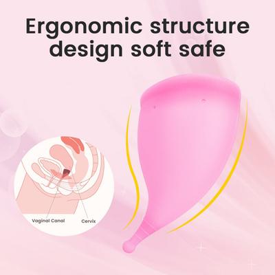 Delikatny Kubeczek Menstruacyjny Klasy Medycznej Gładka Tekstura Skóry Wielorazowy