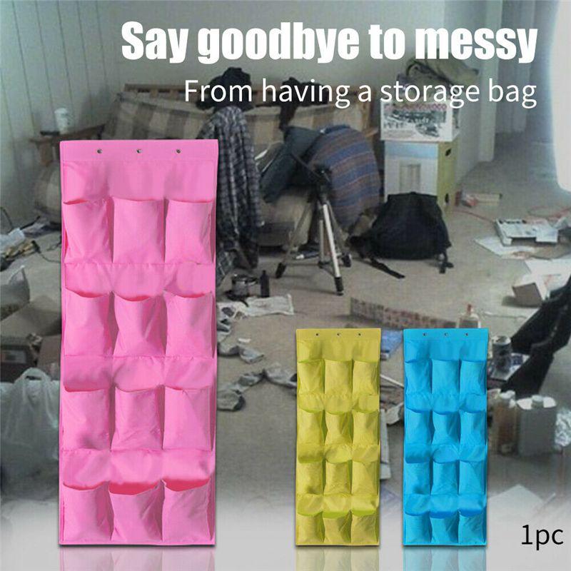 Oxford Material Door Behind Hanging Bag Storage Wardrobe Home Wall Organizer