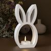Handicrafts Easter Rabbit Mold Reusable Tea Light Cup Holder Egg Silicone Mold  Easter Decoration