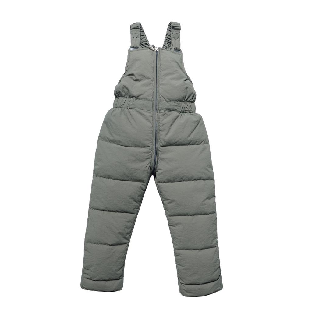 2026 Baby-Latzhose im koreanischen Stil: Herbst/Winter Daunen-Baumwollhosen für Kinder