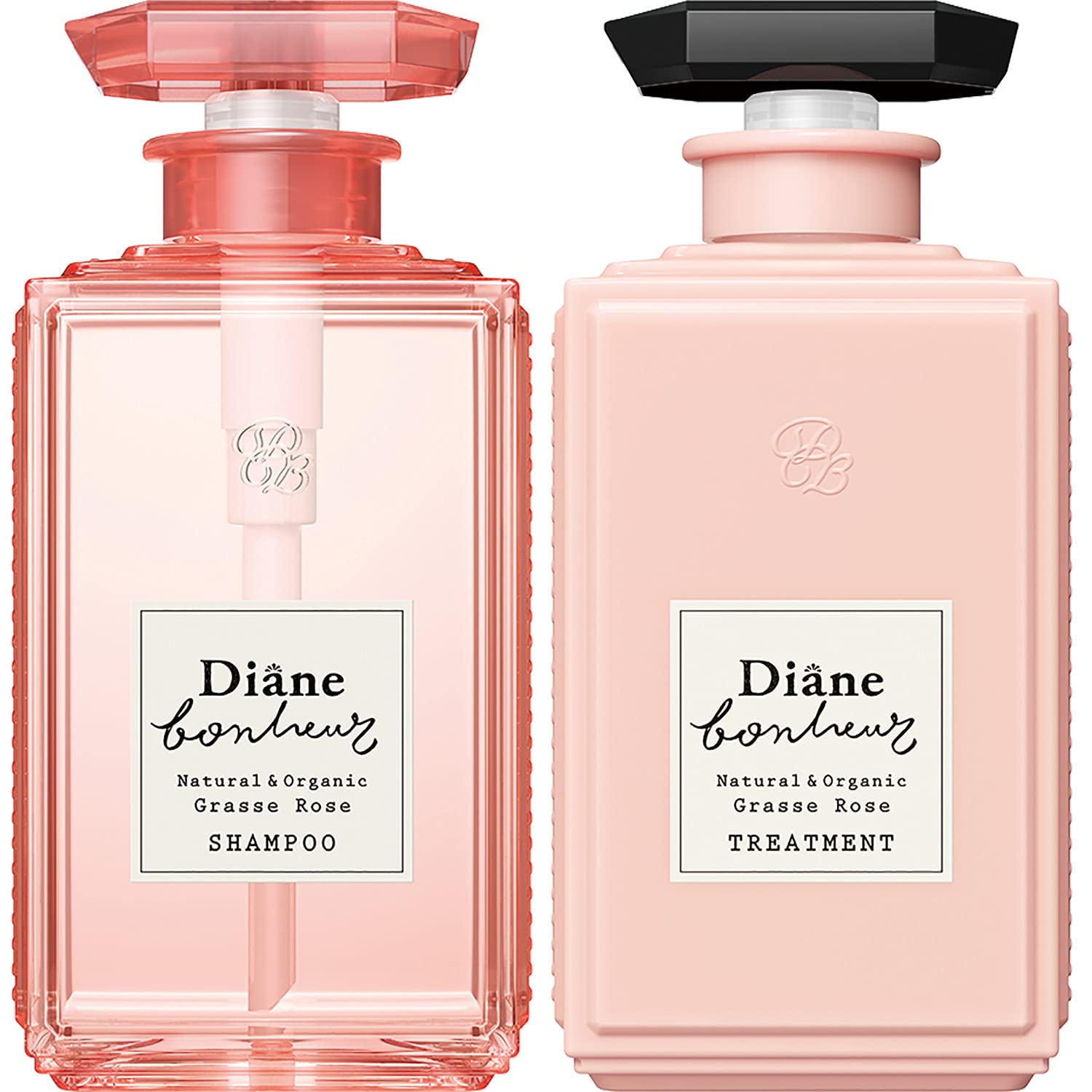 

Diane Bonheur Damage Repair Shampoo & Treatment Set [with pouch & mini balm] Grasse Rose 500ml (x 2)