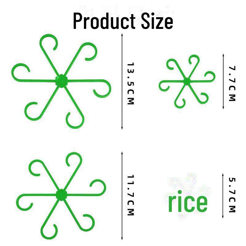 

Кронштейн для гидропонной поддержки растений Monstera Set of 4pc [Four Sizes] зелёный