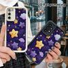 Phone Case: 2D Flat Samsung Galaxy A34 A35 M05 M06 S20 S22 S21 FE Plus 5G Tiered Protective Case, Stars and Moon, Christmas and Halloween Gift