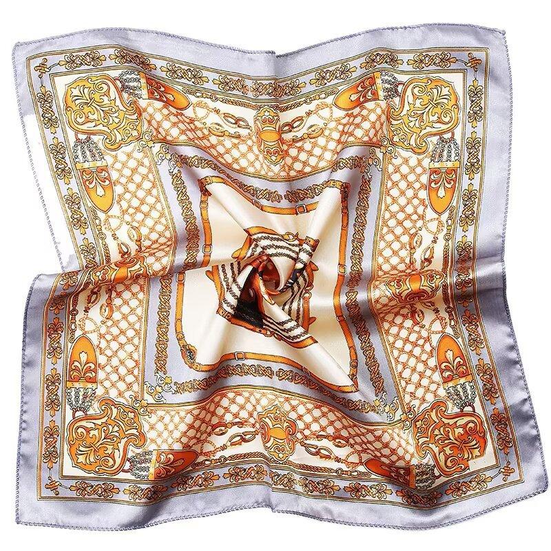 Women's Silk Scarf Business Dress Neck Protector Professional Mobile Telecom Banking Stewardess Small Square Scarf Women's Scarf Shawl Fashion