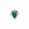 Malachite and Peridot Ring in 925 Sterling Silver – Handmade Women’s Gemstone Jewelry, Anniversary gift for Her, Christmas Gift