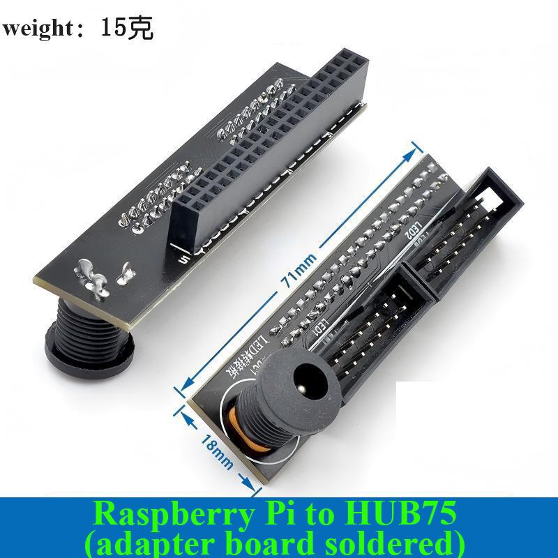 GPIO To HUB75 Adapter Board Raspberry Pi GPIO Driver Module RGB LED Matrix Display Screen Control Diy Electro Display