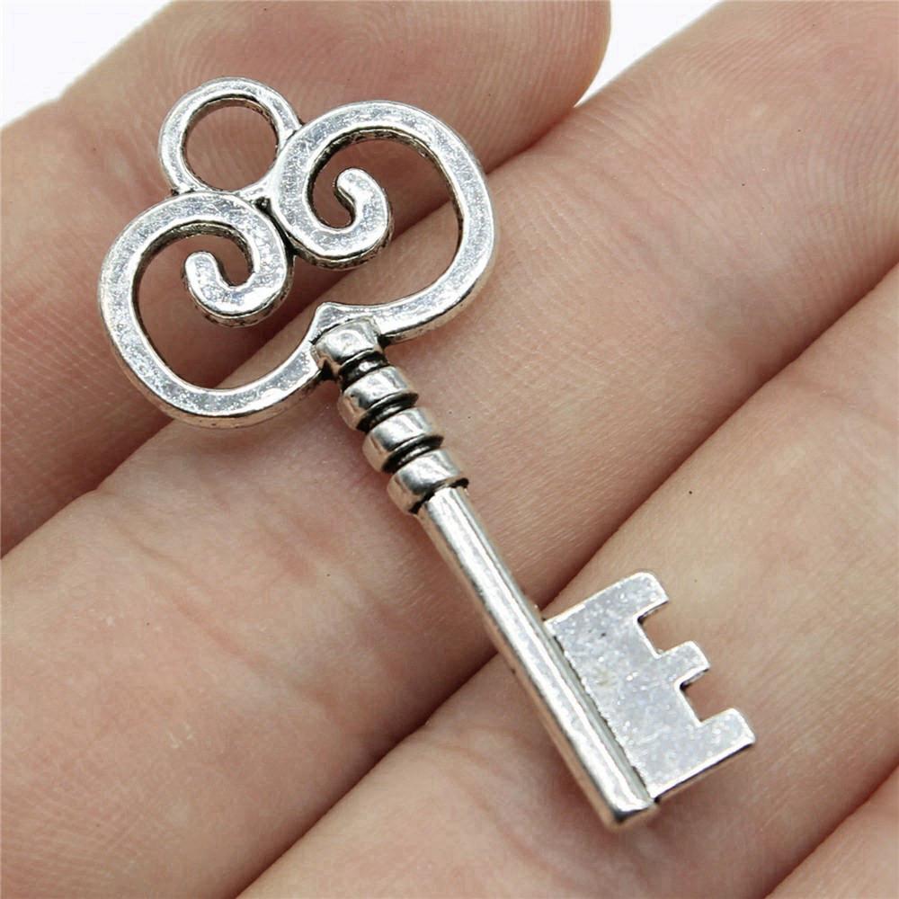 Key And Lock Charms Pendant Child Jewellery Massive Funny Art Supplies