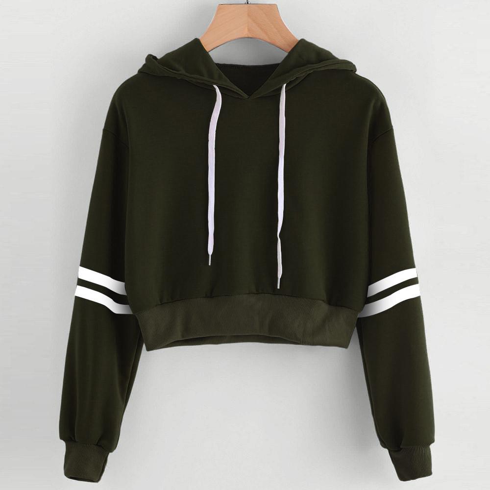 crop drawstring sweatshirt