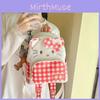 Backpack Plaid Printed Anime Peripheral Outdoor Leisure Schoolbag