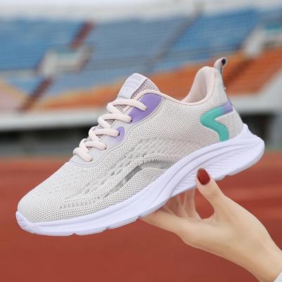Damskie buty codzienne Modne buty sportowe do biegania na świeżym powietrzu Lekkie luksusowe trampki Oddychające buty do chodzenia Siatkowe buty damskie wulkanizowane