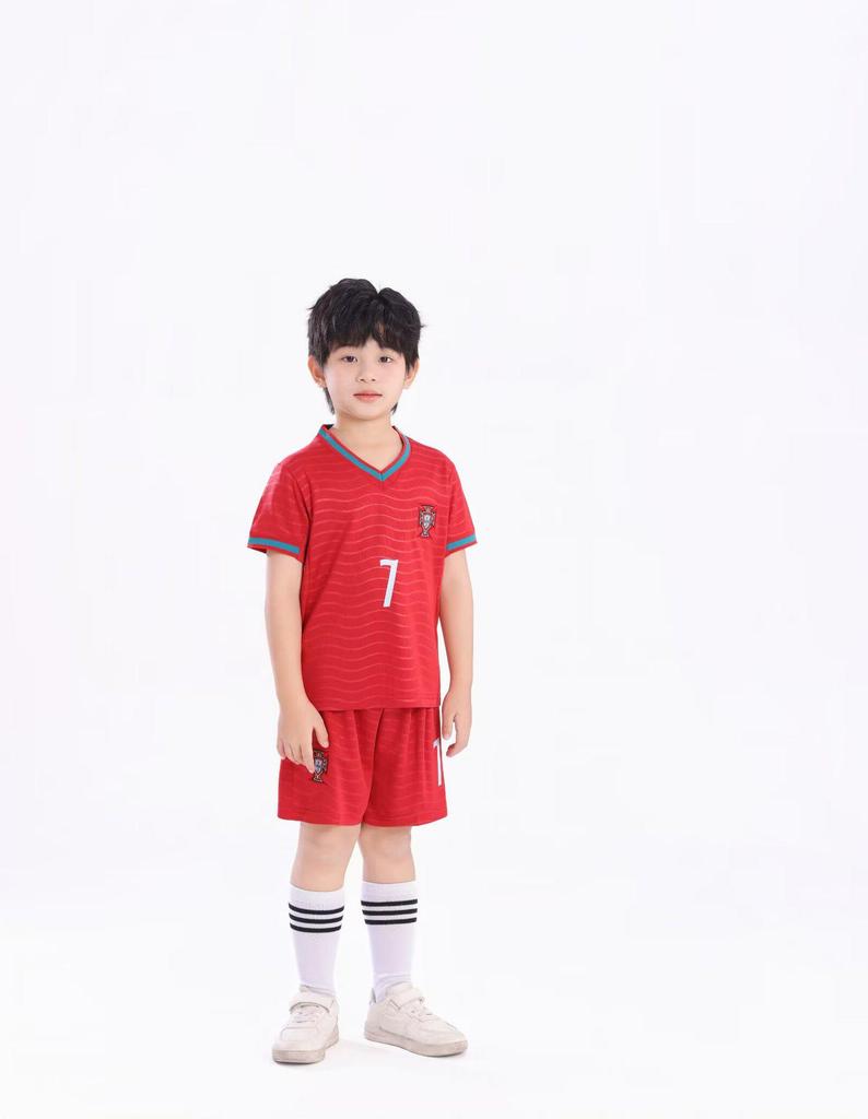 Portugals Nationalteam Fotbollströja (2026-27) för Barn & Vuxna, Storlekar 14-3XL.