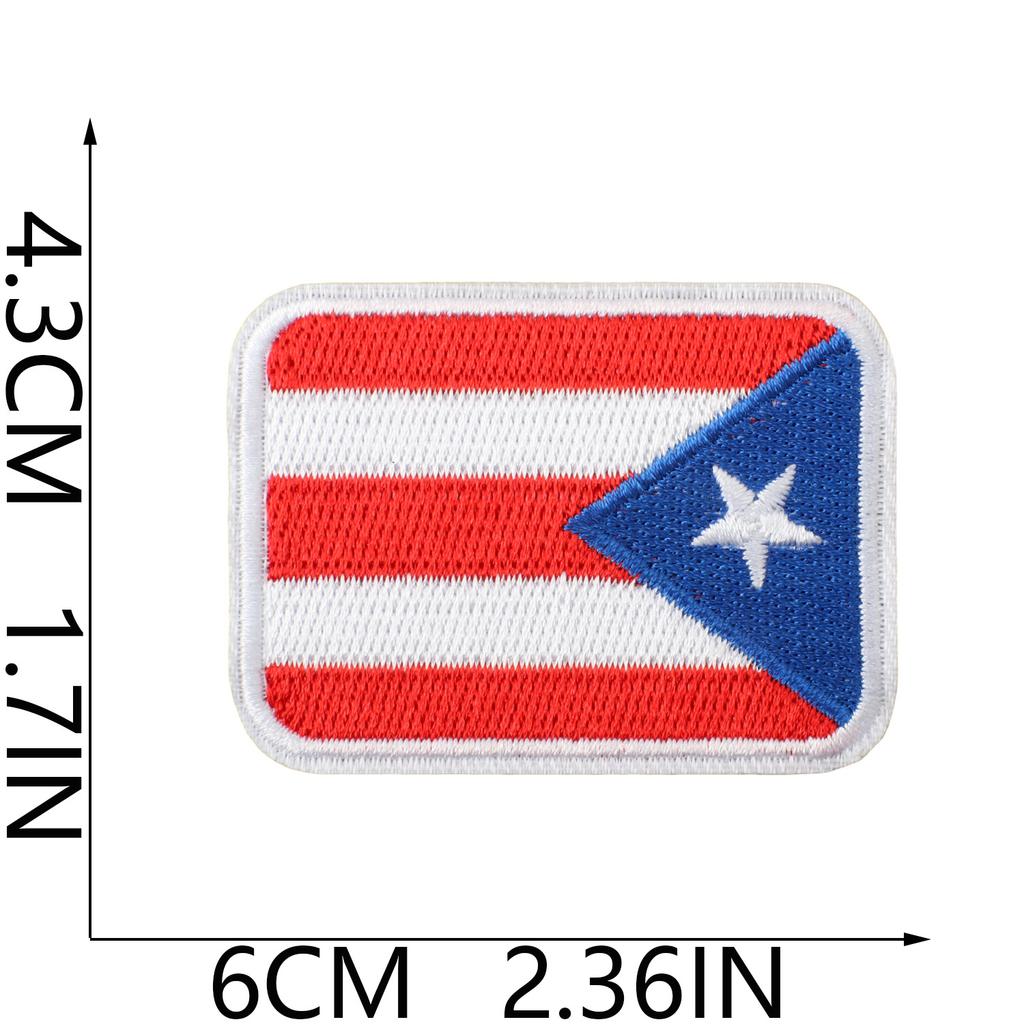 Puerto Rico Embroidery Cloth Sticker Clothes Decoration Patch Sticker Holiday Embroidery Chapter Boy Drum Tools Embroidery Chapter
