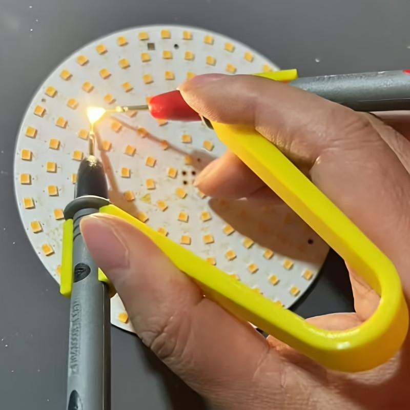 Universal Multimeter Probe Holder Clip One-Hand Test Lead Support Tool for Electronic Component Testing Electrician DIY