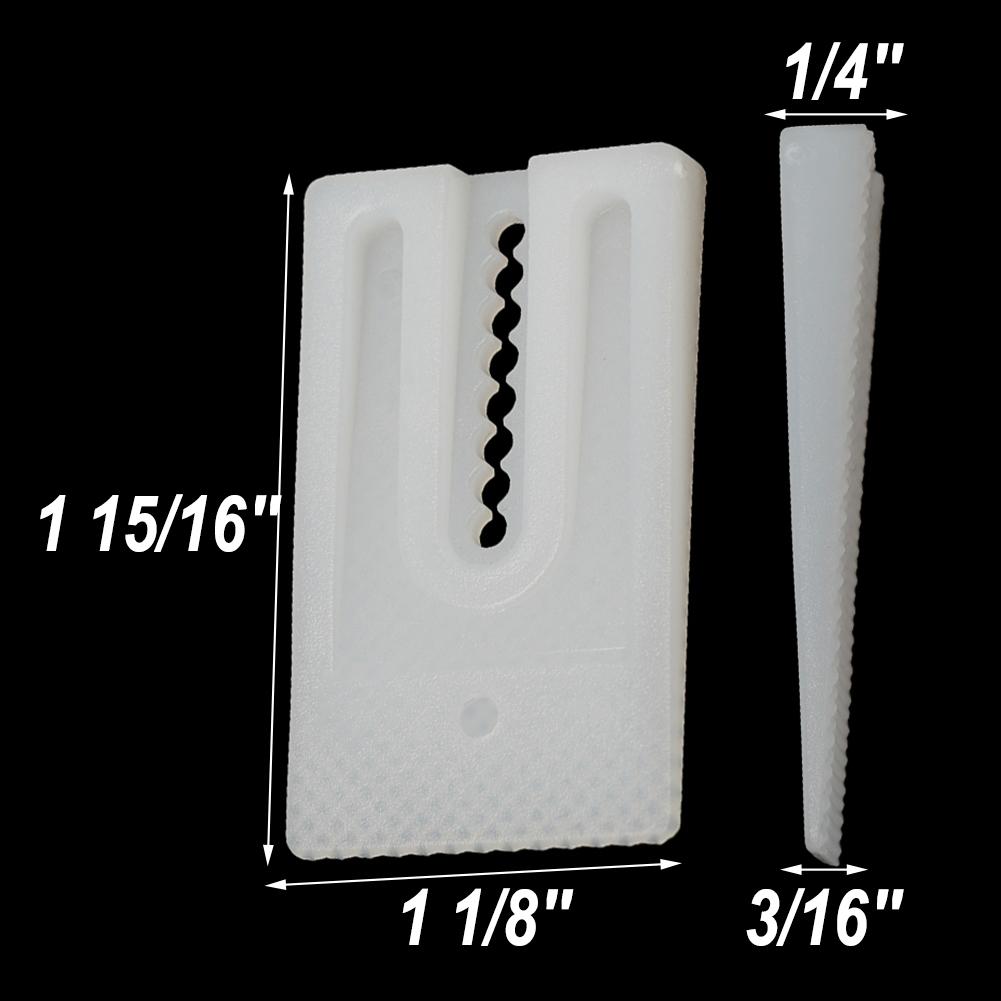49*29*6.5mm 8pz Cunei per WC Trasparenti Bianchi di Alta Qualità
