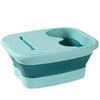 Portable Folding Foot Bath Basin with Lid for Home Massage & Insulation