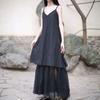 Summer Cotton Hem Yarn Pendulum Suspender Skirt Travel Dress Pure Cotton White Dress