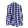 BARACUTA Made In Japan Check Pattern Long Sleeve 2WAY Shirt M Bluish Men's Used