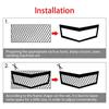 Aluminium Mesh Grille L Auto Grille Mesh Net Grids 3x6mm/4x8mm/6x12mm Hole Car Bumper Grill(100x33cm)