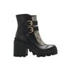 Gucci Wmns Ankle Boot 'Buckles - Black Beige' Women's 701100 UVV20 1182