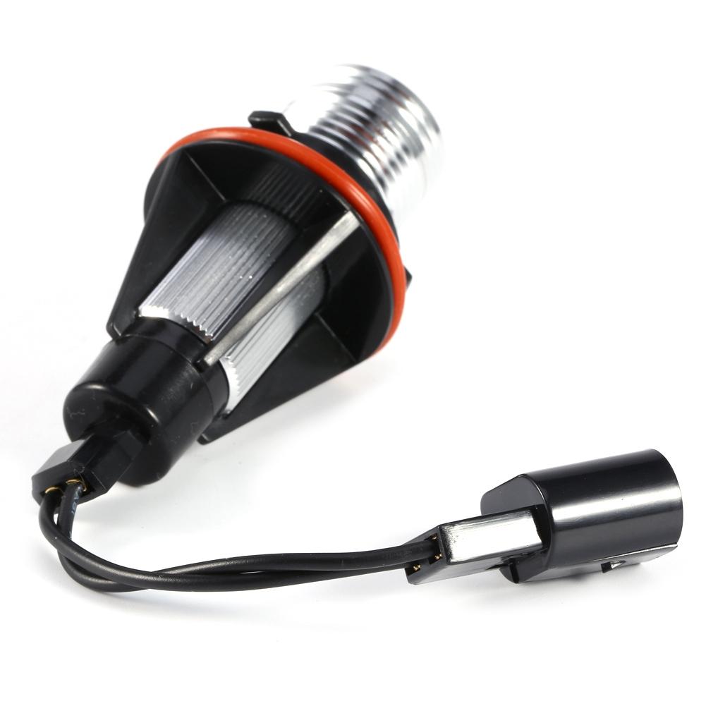 2 Stück 5W Weiße LED Angel Eyes Halo Ringlicht Lampenbirnen für BMW E39 E60 E53 E63 E66 Scheinwerfer