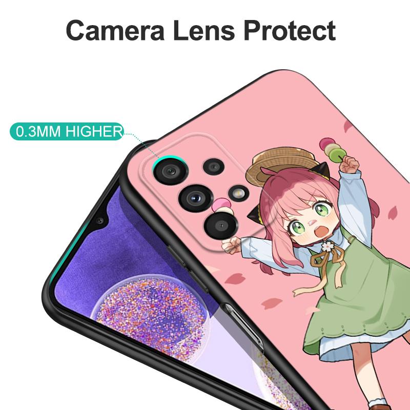 Black Tpu Case For Xiaomi Mi 11i 5G Redmi Note 11 11S Pro PLUS 4G 5G Cover Spy X Family-anya Forger