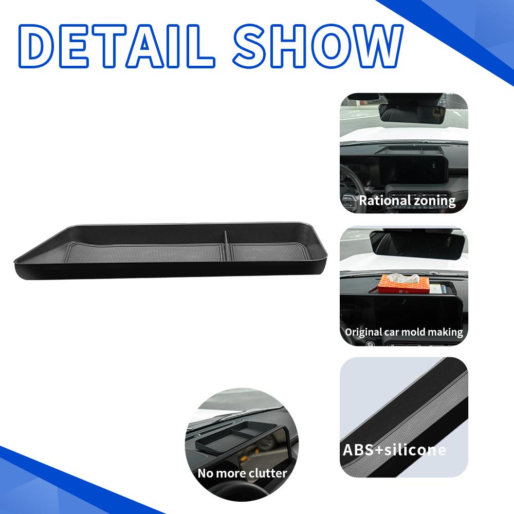 Mittelkonsolenanzeige Verstecktes Ablagefach Armaturenbrett Ablagefach Für Toyota Prado Land Cruiser 250 Autozubehör Schwarz LHD