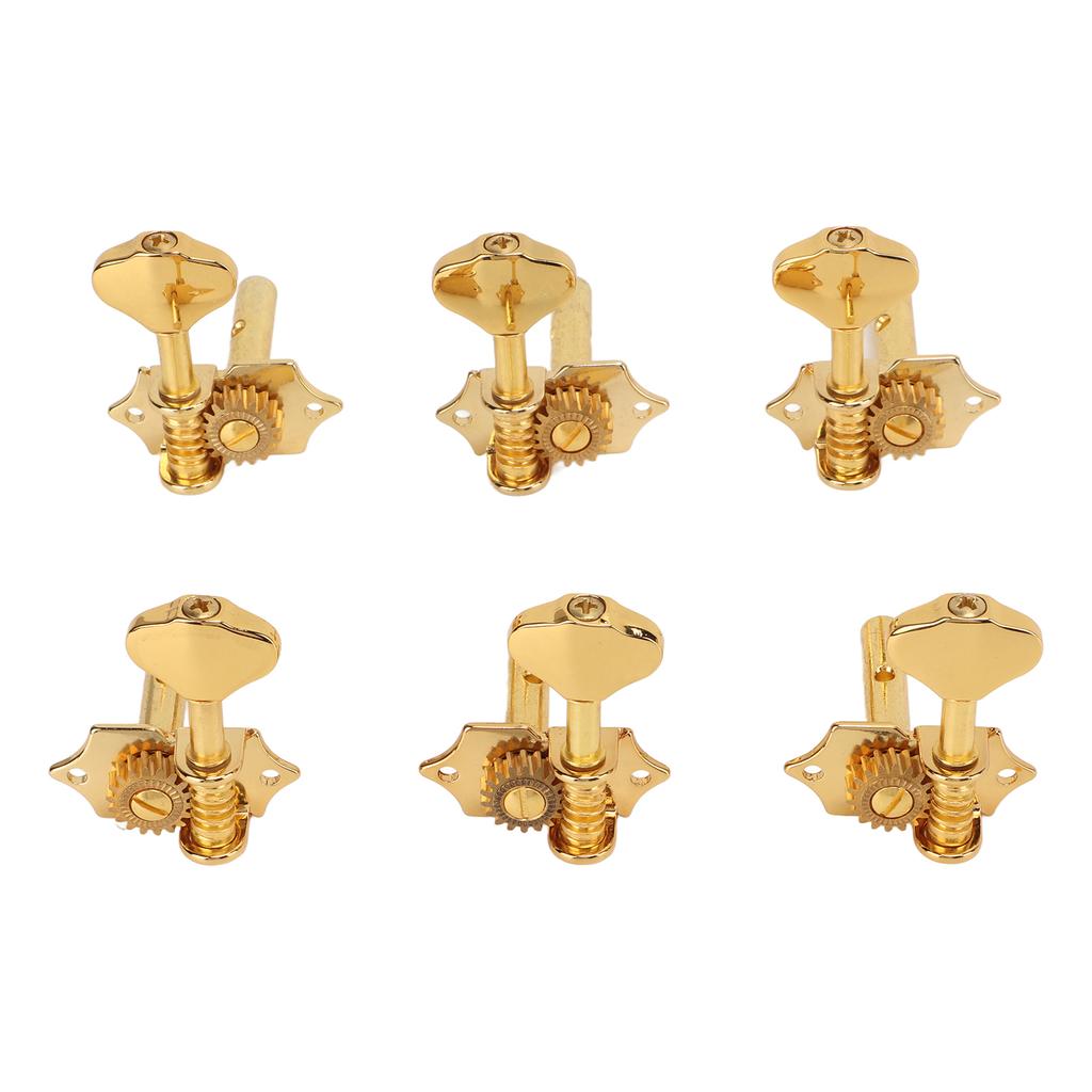 6Pcs Guitar String Tuning Peg Metal Open Tuner Key Machine Head Set Kit for Acoustic Electric