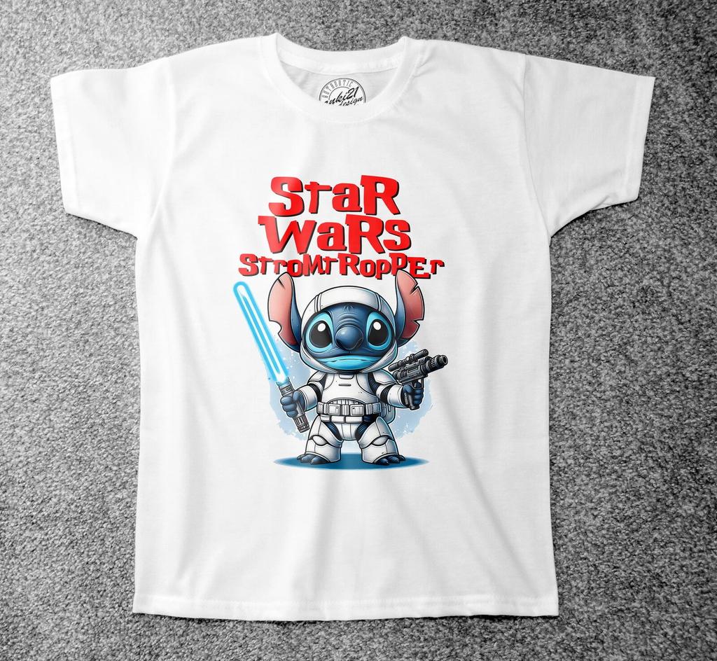 Star Wars Stitch Stromtropper 001 Childrens/Kids Adult T Shirts/t-shirts