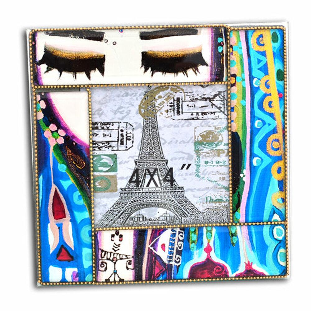 

Biggdesign Blue Water frame, 17x17 cm, Photo Frame, Glass Frame, Multicolor, Home Decoration