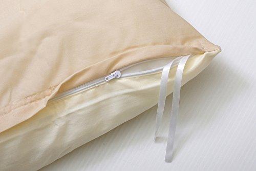 IKEHIKO Single Long Duvet Cover, Solid Color, Reversible, Riba S Duvet Cover IT, Medium Beige/Light Beige, Approx. 150 x 210 cm #9803033