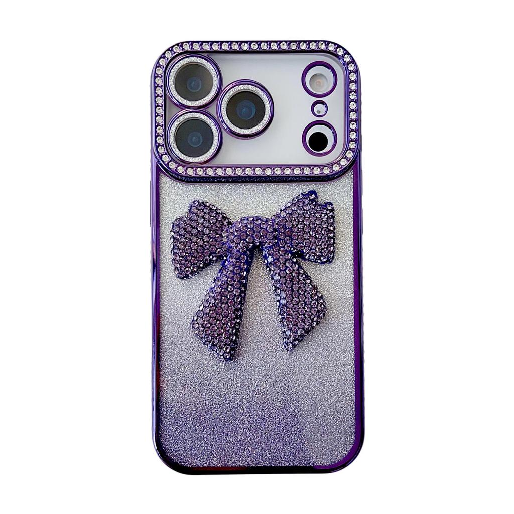 Luxury Rhinestone Bowknot Phone Case for Apple 17 Promax - Full Coverage