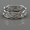 Jianjie European & American S925 Sterling Silver Multi-Layer Woven Ring - Unisex Holiday Accessory