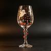 Bicchiere da Vino Zucca Strega Dipinto a Mano Grande Capacità Bicchiere da Bevanda di Halloween Bevanda Festiva