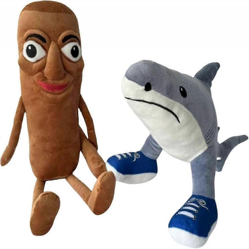 AI-Crafted Italian Brainrot Animals Plush,10.63 Brainrot Evolution Plushie - Soft, Memetic Home Accent (Baby Tralalero Tralala)