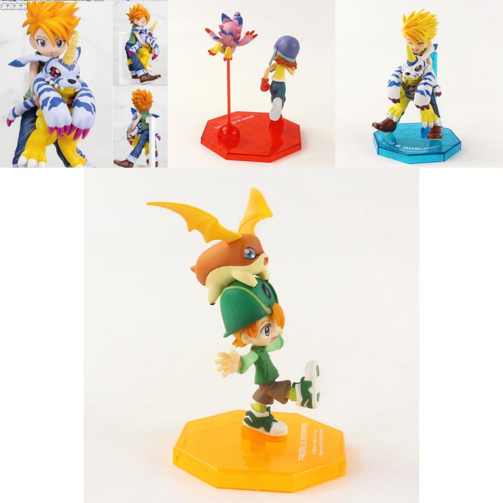 Brinquedos de Figura de Ação Digimon Digital Monster de Qualidade Premium Yagami Taichi Agumon Colecionável