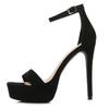 Fashion Gladiator Buckle Strap Women Sandals Thin Heels Club Party Patent Leather Women Pumps Classics Pole Dancing Shoes Size 36-41
